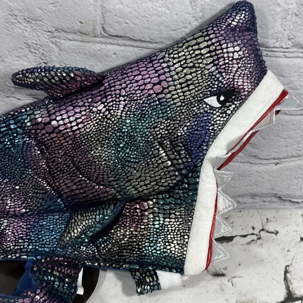 Thrills & Chills Collection Shimmer Shark Pet Costume Size S New With Tags